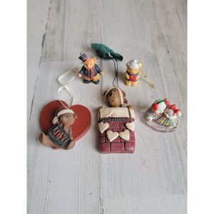 Santa Claus teddy‎ bear heart variety sailor ornament Xmas decor couple